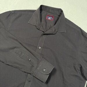 UNTUCKit Shirt Mens Large Gray Wrinkle Free Long Sleeve Button Down Cotton Dress